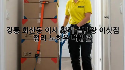 강릉 회산동 이사 정리 끝판왕! 이삿짐 정리 노하우 대방출🎉