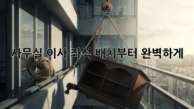 사무실 이사? 좌석 배치부터 완벽하게!